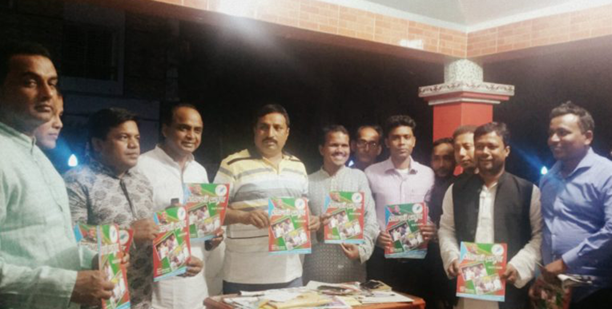 Nizam Hazari MP unveiled the Sonagazi Press Club memorandum