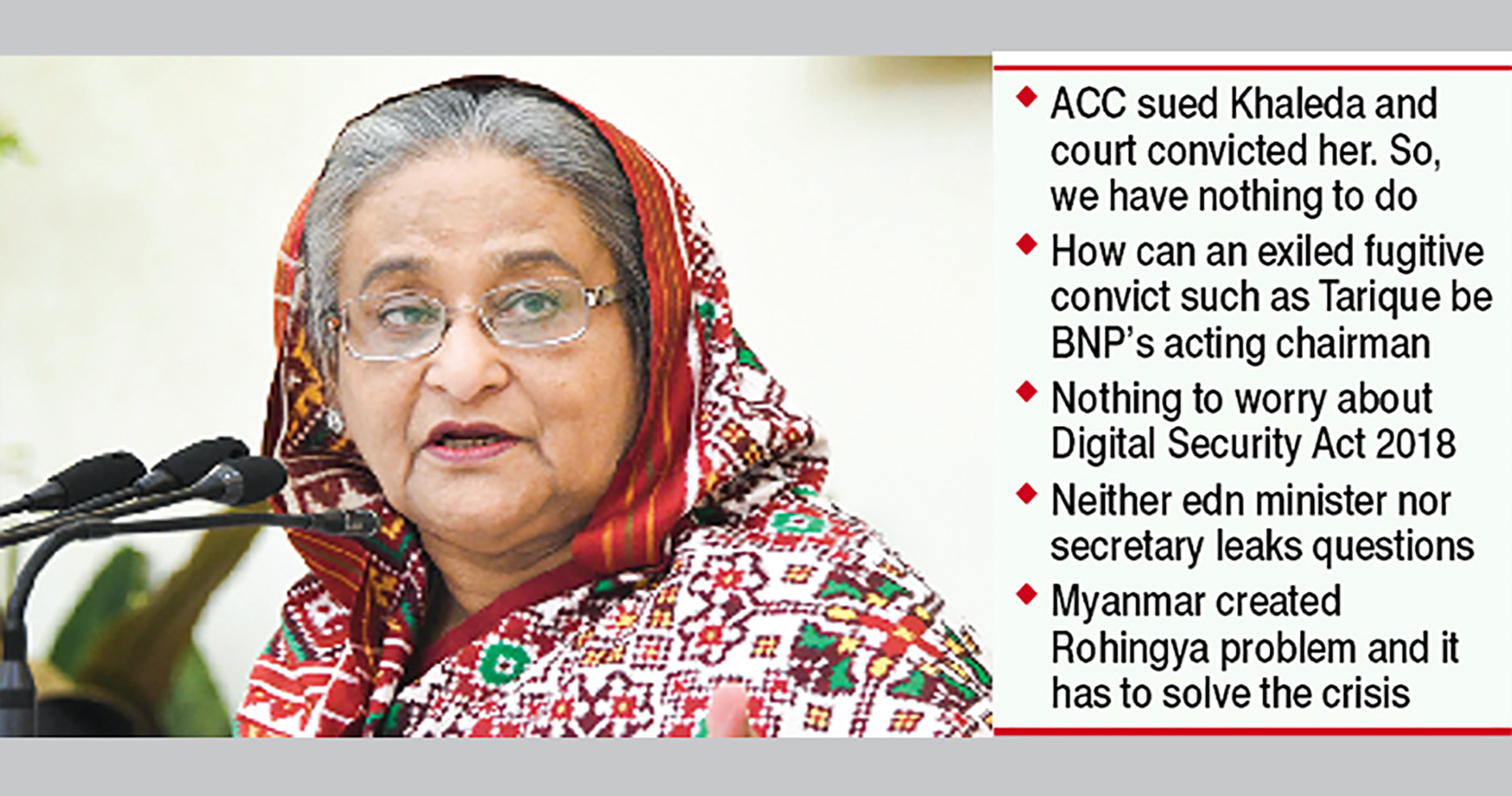 Polls must even if BNP boycotts || Says PM as she vows to go by constitution