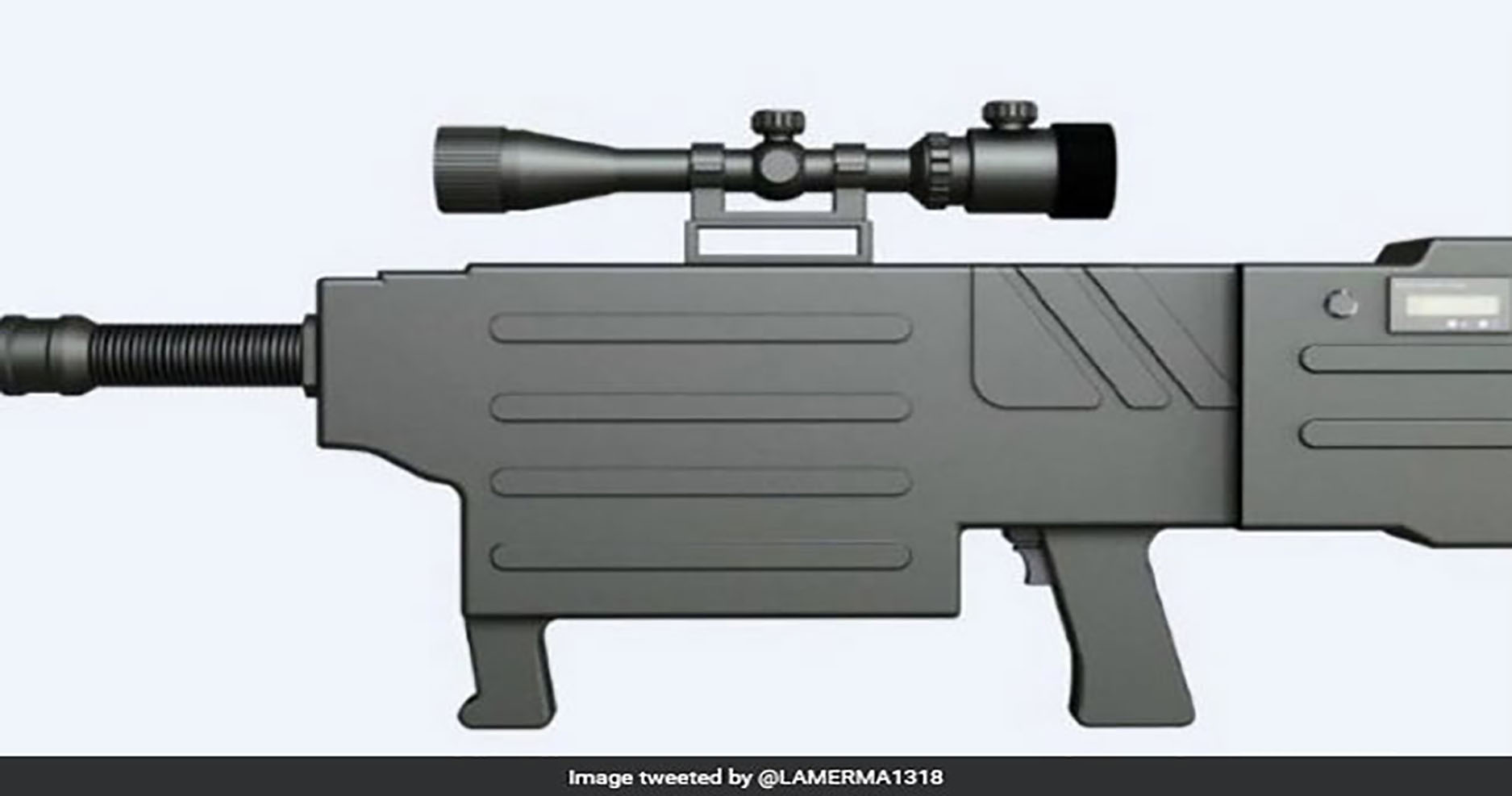 A Chinese firm has developed a laser gun designed for police use